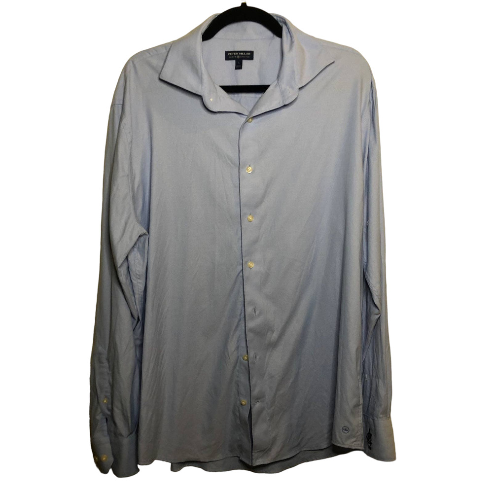 Peter Millar Large Light Blue Button Down Super S… - image 1